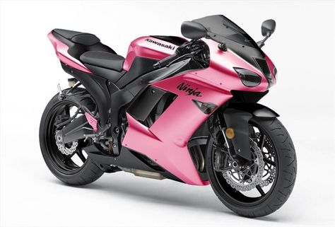 Pink Kawasaki .. Pink Ninja, Ninja Motorcycle, Bike Baby, Pink Motorcycle, Kawasaki Motorcycle, Big Toys, Image Moto, Biker Babe, Pink Bike