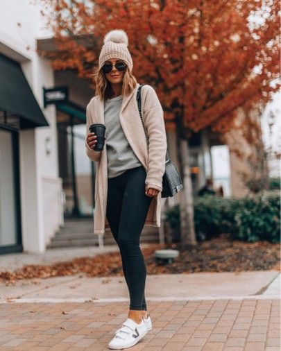 Cold Weather Outfits Casual, Walking Outfits, Legging Outfits, Cold Weather Fashion, Cold Weather Outfits, Casual Winter Outfits, Fall Fashion Outfits, Street Style Outfit, Fall Winter Outfits