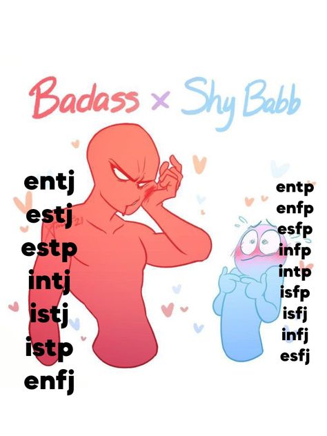 Estj Isfj Relationship, Enfp Estj Relationship, Enfj X Istj Mbti, Infj X Istp Couple, Entj Bf, Estp X Intp Fanart Ship, Istp Infj Relationships, Istp Intp Couple, Isfp X Entj