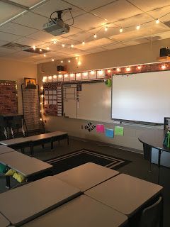 Soft Light Classroom, Low Light Classroom, Soft Lighting Classroom, Hanging Lights In Classroom, Alternative Lighting Classroom, Classroom Inspo High School, Classroom Lamps, Lights In Classroom, Lights In The Classroom