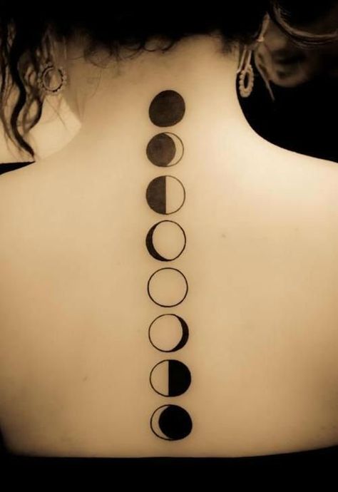 Tattoos That Mean Something, Wolf And Moon Tattoo, Tattoo Son, Full Moon Tattoo, Celestial Tattoo, Moon Phases Tattoo, Tattoo Moon, Stylish Tattoo, Meaningful Tattoos For Women