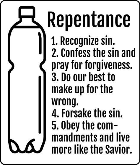 A free printable handout to go along with lesson 14 in primary manual 4 which is on repentance and Alma the younger. Repentance Handout Lds, Free Bible Printables, Book Of Mormon Stories, Devotions For Kids, Yw Lesson, Kids Day, Lds Lessons, Spiritual Motivation, Activity Day Girls