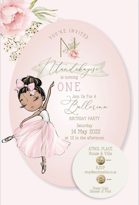 Small Centerpieces, Ballerina Party, Ballerina Birthday, African Fashion Traditional, Youre Invited, Birthday Theme, Kids Party, Birthday Party, Ballet