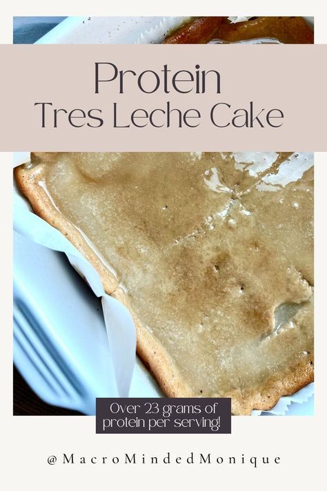 Healthy Tres Leches, Bar In A Jar, Leche Cake, Tres Leches Cake, Slice Of Heaven, Tres Leches, Cocoa Bar, Protein Pack, Healthy Protein