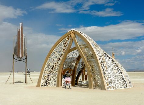 Burning Man: crazy structures through the years - Insider Aeolian Harp, Portal Art, Burning Man Art, Black Rock Desert, Daily Puzzle, Music Project, Burning Man Fashion, Black Rock City, Best City