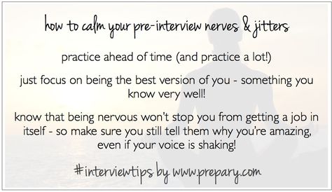 Interview Tips: How to calm your nerves before an interview - 3 effective tactics!  #interviewtips #nervous Interview Nerves, Interviewing Tips, Job Hunting Tips, Hunting Tips, You're Amazing, Interview Tips, Job Hunting, Nerve, Job Search