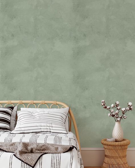 ⏰ New limewash style wallpaper...coming soon! Turn on your notifications to be alerted as soon as this design drops! 🔔 Not sure how? Just go to our ig account page, click the little bell on the top right corner, and turn on posts, stories and reels! Sage Green Limewash Wall, Sage Limewash, Limewash Walls Green, Sage Green Wallpaper Bedroom, Sage Green Limewash, Green Limewash Wall, Green Limewash, Limewash Wallpaper, Green Wallpaper Bedroom