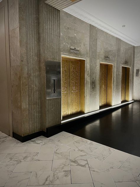 Hotel Elevator Aesthetic, Pretty Little Mistake Micalea Smeltzer, Penthouse Lobby, Penthouse Entrance, Aesthetic Elevator, Elevator Aesthetic, Luxury Elevator, Micalea Smeltzer, Penthouse Aesthetic