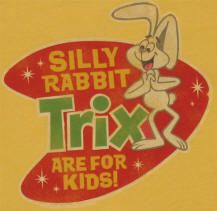 Silly rabbit - Trix are for kids! Trix Cereal, Silly Rabbit, Catchy Slogans, Iconic Images, Retro Ads, I Remember When, Old Tv, Tv Commercials, Sweet Memories