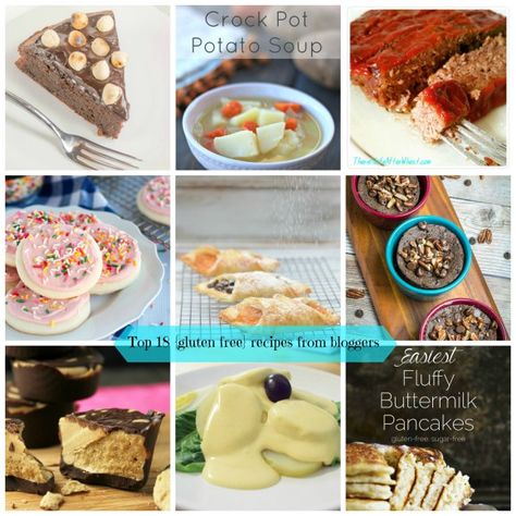 18 of the BEST {gluten free} recipes from top bloggers! Gluten Free Products, Buttermilk Pancakes Fluffy, Paleo Gluten Free Recipes, Potato Soup Crock Pot, Best Gluten Free, Best Gluten Free Recipes, Buttermilk Pancakes, Free Products, Potato Soup