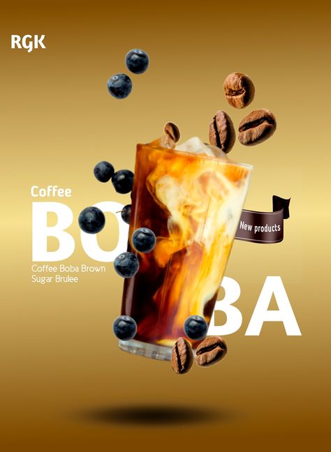 Boba tea flyer design Aesthetic Exterior House, Boba Poster, Happy Ice, Exterior House Design, Advert Design, Beverage Design, Beverage Poster, Beverage Photography, Fashion Poster Design