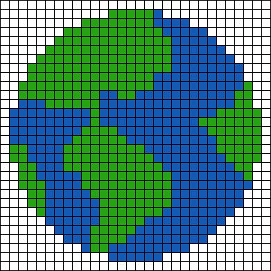 Alpha pattern #152618 | BraceletBook Earth Alpha Pattern, Earth Pixel Art, Jumper Embroidery, Duplicate Stitch, Grid Design Pattern, Water World, Sand Textures, Pixel Crochet, Graph Paper Art