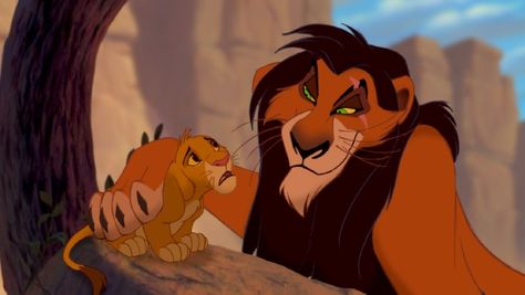 Lion King Scar And Simba, Scar And Simba, Il Re Leone, Roi Lion, Photo To Cartoon, Baby Lion, The Lion King, Disney Films, The Lion