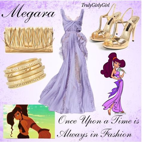 Disney & Pixar Fashion, Style and Inspiration. www.ischweppe.com Disney Megara, Disney Prom, Princess Inspired Outfits, Disney Themed Outfits, Disney Inspired Fashion, Disney Couture, Character Inspired Outfits, Disney Bound Outfits, Disney Inspired Outfits