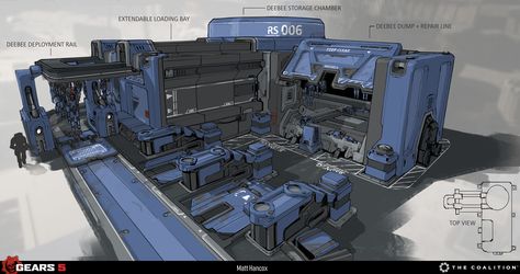 Gears 5 Training Grounds , Matt Hancox on ArtStation at https://www.artstation.com/artwork/VdZEEb Training Grounds Concept Art, Fantasy Training Grounds, Training Grounds, Sci Fi Building, Map Ideas, Sci Fi Architecture, Cyberpunk Rpg, Sci Fi Tech, Futuristic Building