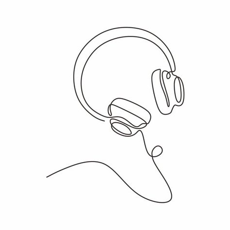 vector,illustration,isolated,drawing,headphones,music,white,line,concept,man,people,person,outline,design,continuous,icon,graphic,background,simplicity,audio,sound,headphone,sketch,character,headset,cartoon,art,sign,style,fun,technology,modern,element,continuous line,business,happy,black,creative,gadget,hand,face,young,device,dj,lifestyle,one,line vector,people vector,music vector,cartoon vector,graphic vector,man vector,face vector,person vector,business vector,headphones vector,dj vector,techn Headphones Line Art, Headphone Graphic Design, Headset Drawing, Headset Illustration, Music Line Art, Drawing Headphones, Headphones Sketch, Line Art Music, Headphone Art