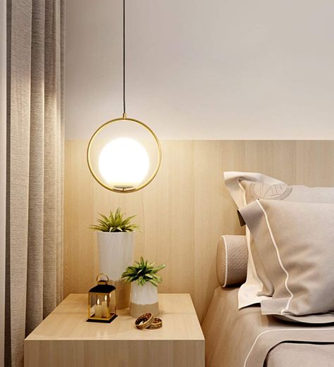 Hanging pendant lights bedroom