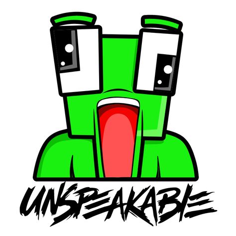 Unspeakable Frog Logo Sticker. #Logo #YouTube #green #Youtuber #Frog #Unspeakable Frog Logo, Jelly Wallpaper, Cool Notebooks, New Sticker, Drawing Challenge, Logo Sticker, Glossier Stickers, Transparent Stickers, Stickers Packs