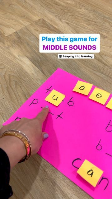 Medial Sounds Kindergarten Free, Medial Sounds Activities, Middle Sounds Activities, Medial Sounds, Sounds Activities, Middle Sounds, Playbased Learning, Vowel Sound, Letter Sounds