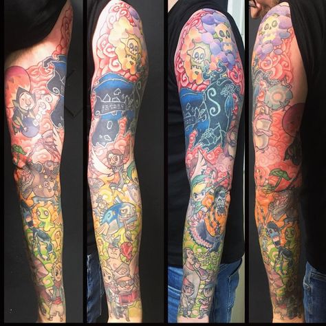 Tied Oli’s Zelda sleeve togeher with background today. #tattoo #totnes #zelda #zeldatattoo #legendofzelda #gamertattoo #gamertattoos… Zelda Sleeve Tattoo, Zelda Sleeve, Today Tattoo, Zelda Tattoo, Gamer Tattoos, Sleeve Tattoo, Legend Of Zelda, Sleeve Tattoos, Tattoo Ideas