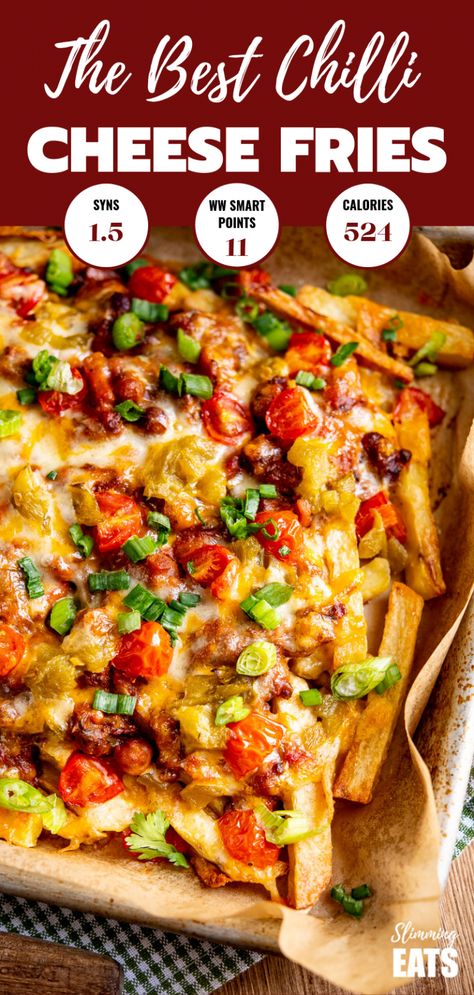 Chill Cheese Fries Recipes, Chill Cheese Fries, Best Chilli, Chilli Cheese Fries, Gluten Free Family Meals, Dirty Fries, Fries Recipes, Fakeaway Recipes, Chili Cheese Fries