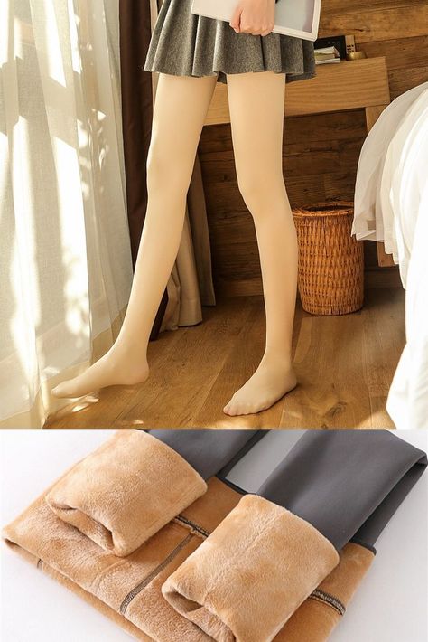 winter tights outfit fleece tights Skin Color Thermal Tights, Thermal Tights Outfit, Winter Tights Outfit, Warm Tights, Pale White Skin, Legs Outfit, Winter Tights, Thermal Tights, White Tights