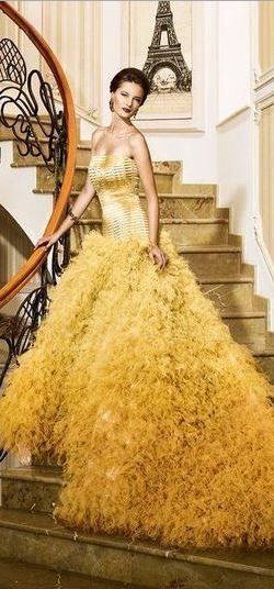 Yellow Gowns, Gold Evening Gown, Yellow Gown, Prom Dresses Yellow, Dress 2016, Maize, Evening Dresses Elegant, Women's Wear, Couture Gowns