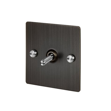 Black Light Switch, Buster Punch, Steel Detail, Toggle Light Switch, Bronze Lighting, Toggle Switch, Plug Socket, Solid Metal, Metal Construction