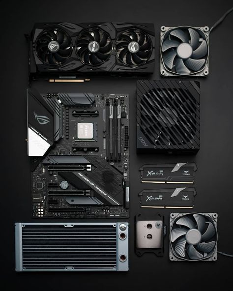 ROG North America on Instagram: “Some assembly required 🧰 . . . . #X570 build kit by @teamgroupinc, @modsbybenq” Some Assembly Required, Desi Jokes, Custom Pc, Meme Funny, Pc Gamer, Gaming Pc, Electronic Components, Graphic Card, Funny Jokes