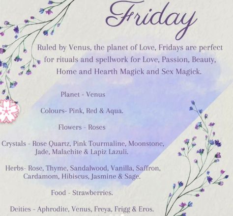 Friday Rituals, Wiccan Spell Book, Witchy Stuff, Wiccan Spells, Spell Book, Book Of Shadows, Vision Board, Witch, Herbs