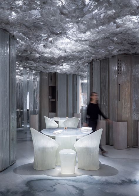 Behind the Building: RCR Arquitectes' ENIGMA Restaurant Resturant Design, Restaurant Lighting, Futuristic Interior, Deco Originale, Cafe Interior Design, Design Del Prodotto, Restaurant Interior Design, Luxury Art, Hotel Design