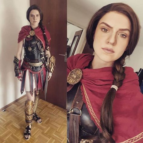 Assassin's Creed Kassandra Cosplay by Skunk & Weasel. Assassins Creed Cosplay Female, Assassin's Creed Outfit, Kassandra Cosplay, Assassin's Creed Kassandra, Female Armour, Assassins Creed Outfit, Assassins Creed Cosplay, Ac Odyssey, Cosplay Couple