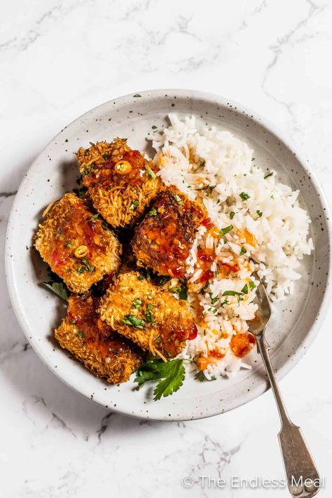 Coconut Crusted Salmon - The Endless Meal® Coconut Salmon, Coconut Crusted Salmon, Salmon Panko Crusted, Coconut Crusted Fish, Chili Crunch Salmon, Cashew Crusted Salmon, Crusted Salmon Recipes, Crusted Salmon, Family Friendly Dinners