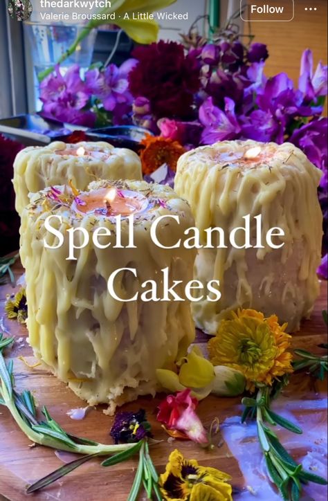 Practical Magic Cake, Practical Magic Party Food, Witchy Birthday Cake, Witchy Cake, Witchy Birthday Party, Magickal Recipes, Witchy Food, Candle Cakes, Witchy Recipes