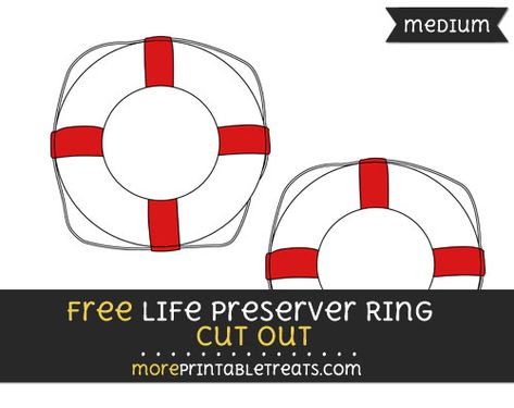 Free Life Preserver Ring Cut Out - Medium Size Printable Life Preserver Craft, Starfish Activities, Shipwreck Vbs, Vbs Shipwrecked, Life Preserver Ring, Nautical Classroom Theme, Ocean Vbs, Cruise Theme, Cubby Tags