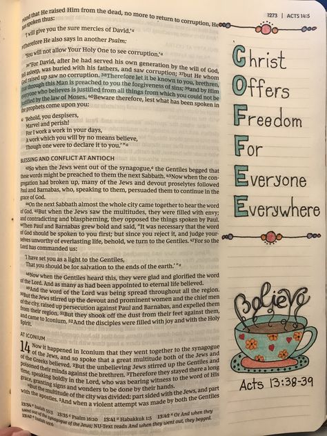 Acts 13:38-39 Acts 13 Bible Journaling, Acts Bible Notes, Acts Bible Journaling, Acts Bible Study, Verse Journaling, Acts 12, Acts Bible, Acts 13, Bible Painting