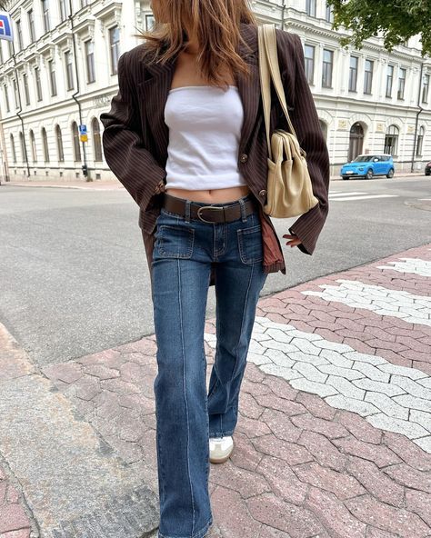 Cozy city stroll with @mikaelasundlov in our Claire Vintage Blue Jeans 🤎 #ootd #outfitinspo #lowrisejeans #comfy Cozy City, Low Rise Jeans, Blue Jeans, Ootd, Outfit Inspo, Pins, Blue