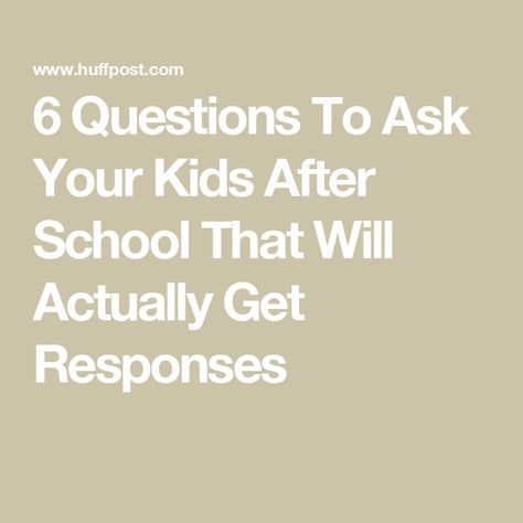 6 Questions To Ask Your Kids After School That Will Actually Get Responses After School Questions For Kids, Questions To Ask Kids After School, Questions To Ask Your Kids, Kids Questions, Mom Things, Creating A Bullet Journal, Pyramid Scheme, Mindfulness For Kids, All In The Family