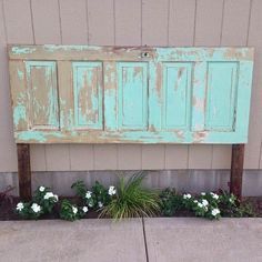 Door Headboards, Headboard From Old Door, Door Headboard, Diy Headboards, Diy Headboard, Bedroom Furniture Design, Old Door, Old Doors, Diy Interior