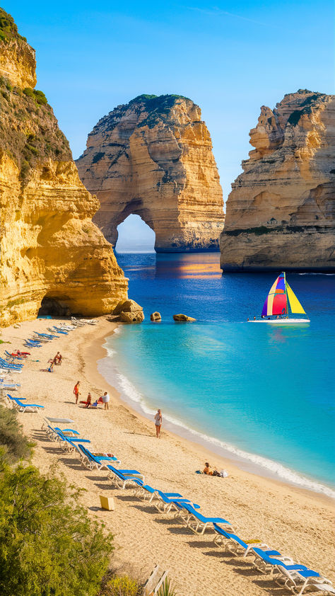 Visiting Algarve and wondering what to see and do? Check out this full 4 day Algarve itinerary for my recommendations on what to see and do in Algarve, best restaurants in Algarve, where to stay, and more! Algarve Portugal Itinerary, Algarve Itinerary, Albufeira Portugal, Albufeira, Algarve Portugal, Island Getaway, Travel Bug, Private Island, Travel Bugs