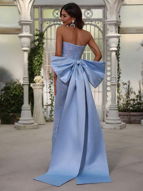 Classy Prom Dresses Elegant, Matric Ball Dresses, Dresses With Bow, Thanksgiving Dress, Prom Dresses Elegant, Classy Wedding Dress, Classy Prom Dresses, Floral Bodycon, Glitz And Glamour