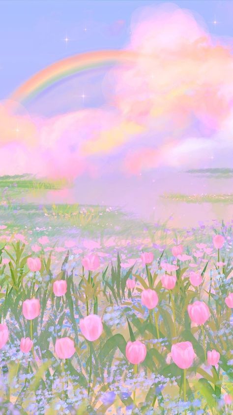 Aesthetic Procreate, Frühling Wallpaper, Desktop Wallpaper Design, Wallpaper Ipad, Wallpaper Cute, Spring Wallpaper, Pretty Wallpapers Backgrounds, Dreamy Art, 판타지 아트