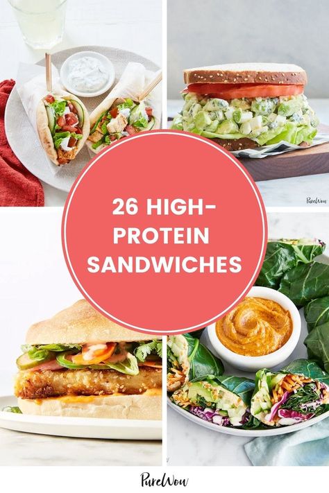 High Protein Sandwiches, Protein Sandwiches, Protein Toast, Stop Snacking, Protein Sandwich, Healthy Sandwich, Protein Dinner, Cold Sandwiches, Protein Lunch