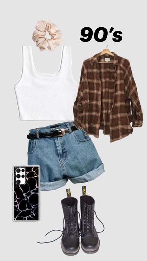 90’s outfit inspo!!! Retro 90’s! #outfitsinspo #1990s #90s #90210 #summerinspo #summeroutfit #shorts #cuteoutfit #outfitinspo Clothes 90s Style Women, Famous 90s Outfits, 90s Short Outfits, 1996 Outfit Ideas, 1992 Fashion Women, 1990 Outfits Women, 90’s Outfits Summer, 90s Fashion Summer 1990s, 90s Outfit Ideas 1990s Hip Hop