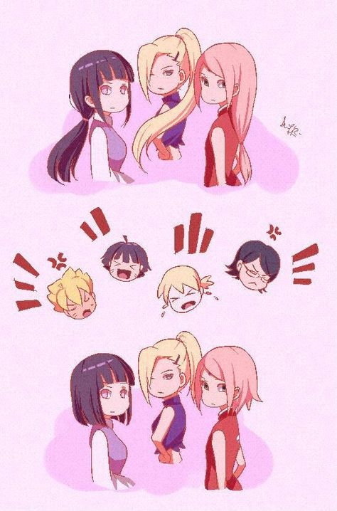 Tem que cortar o cabelo pra poder cuidar das crianças, cabelo longo da muito trabalho Naruto Y Hinata, Bahasa Jepun, Naruto Fanart, Naruto Family, Naruto Couples, Naruto Teams, Sasuke Sakura, Familia Anime, Naruto Fan Art