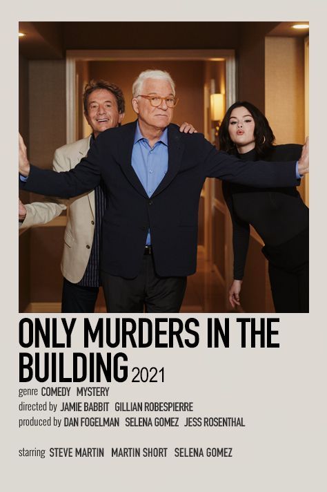 Omitb Poster, Only Murders In The Building Poster, Minimalistic Polaroid Poster, Jamie Babbit, Tv Show Posters, Building Poster, Tv Poster, Tv Posters, Only Murders In The Building