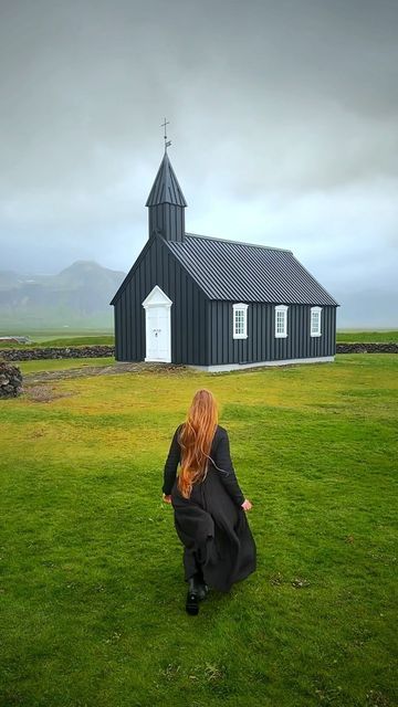 Iceland | followmeaway | REEL Iceland Instagram Pictures, Iceland Instagram, Iceland Aesthetic, Black Church, Abstract Landscape Painting, Light Academia, Cottage Core, Cottage Style, Instagram Pictures