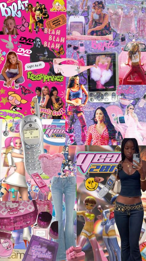 y2k aesthetic ✨️ Y2k Wallpaper Backgrounds, 200s Aesthetic, Wallpaper Aesthetic Y2k, Y2k Shoot, 2000s Things, Y2k Baddie Aesthetic, Yk2 Aesthetic, Y2k Pink Aesthetic, Trashy Y2k Aesthetic