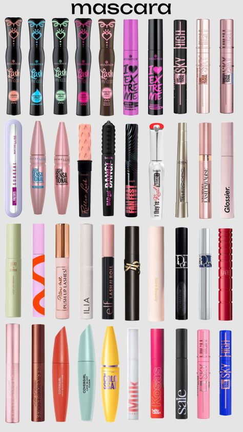 #mascara #beauty #lashprincess #maybelline #essence #lashes Best Mascaras, Skin Tone Makeup, Maybelline Mascara, Makeup Bag Essentials, Sephora Skin Care, Maybelline Makeup, Makeup Help, Best Mascara, Fancy Makeup