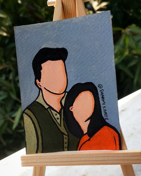 Spicy Paintings For Boyfriend, Outline Painting Canvas, Easy Couple Painting Ideas, Couple Painting Ideas, Love Canvas Painting, Potrait Painting, Embroidered Canvas Art, Easy Love Drawings, African Art Paintings